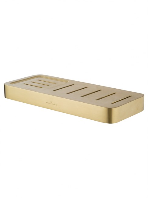 WONZON & WOGHAND Мыльница с держателем LOTTE, Брашированное золото (WW-8332-BG) WW-8332-BG