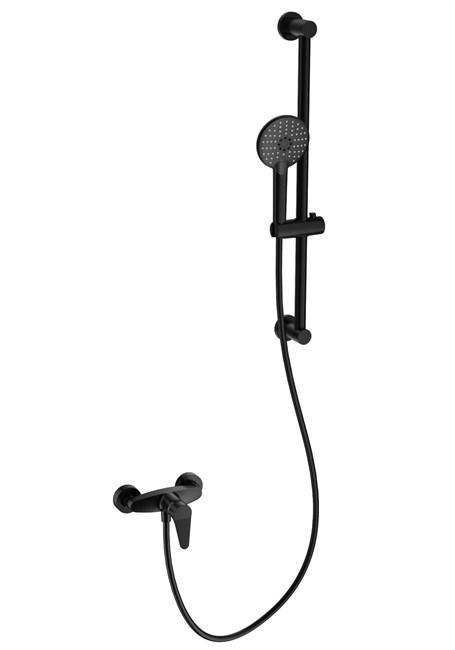 WONZON & WOGHAND Смеситель для душа с гарнитуром , Черный матовый (WW-AE3103-MB) WW-AE3103-MB