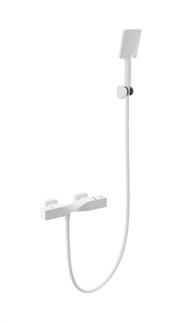WONZON & WOGHAND Смеситель для душа с термостатом Twist, Белый матовый (WW-B2025-A-MW) WW-B2025-A-MW