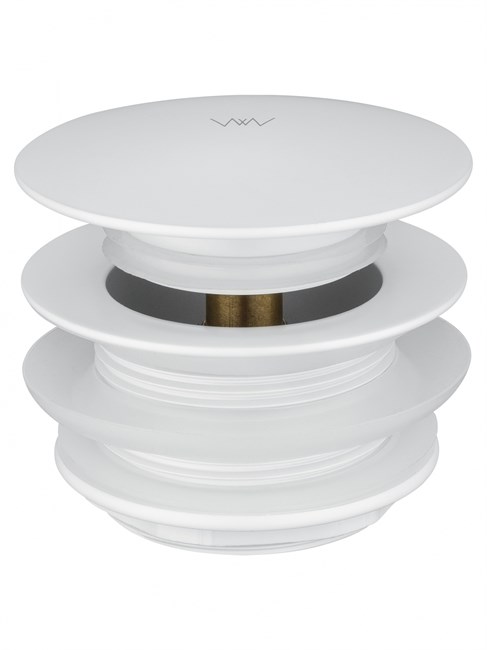 WONZON & WOGHAND Донный клапан для ванны 1 1/2 , Белый матовый (WW-SS105-MW) WW-SS105-MW