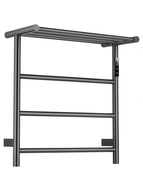 WONZON & WOGHAND Полотенцесушитель электрический с полкой BONN, Темный графит (WW-AL402-GM) WW-AL402-GM