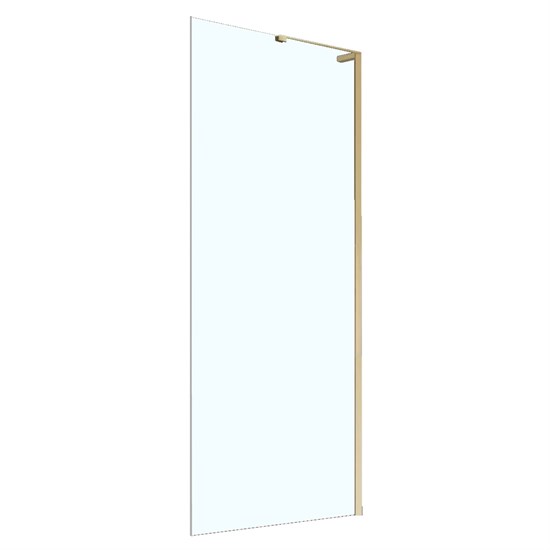 AZARIO Душевая перегородка Кронос 80х200 AZ-6310-80-BGL-CL цвет брашированное золото AZ-6310-80-BGL-CL