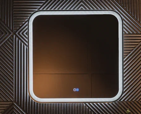 AZARIO Зеркало Стив Лайт 700*685 LED-00002683 подогрев, открытая подсветка, cенсорный выключатель LED-00002683