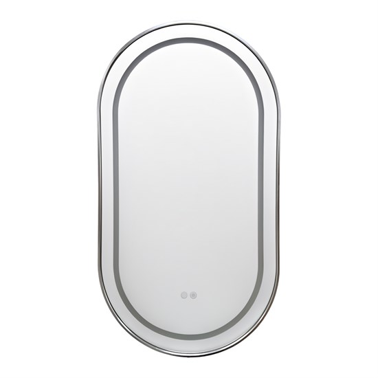 AZARIO Зеркало с подсветкой в ванную Джоли 500х900х30 АZ-LED012825 цвет хром глянцевый АZ-LED012825