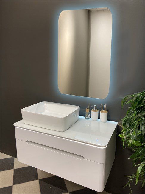AZARIO Зеркальный шкаф с подсветкой Скай 600*800 правосторонний CS00098272 CS00098272