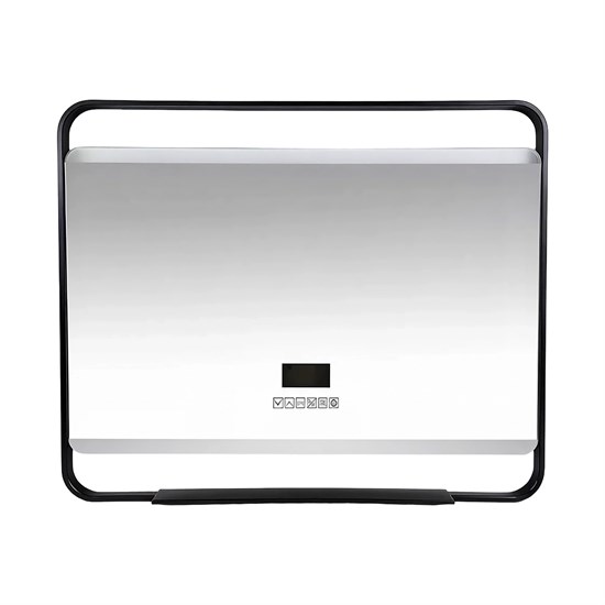 AZARIO Зеркало с подсветкой в ванную Дарья 1000х800х120 АZ-LED013625 цвет черный матовый АZ-LED013625