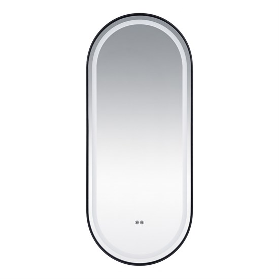 AZARIO Зеркало с подсветкой в ванную Блейк 1200х500х50 АZ-LED011525 цвет черный матовый АZ-LED011525