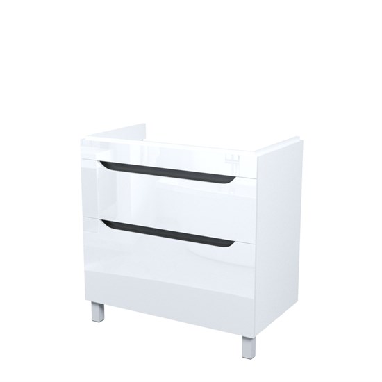 IDDIS Тумба напольная, 80 см, белый, Рэй (Ray), RAY80WFi95 подходит умыв. 4078000i28 RAY80WFi95