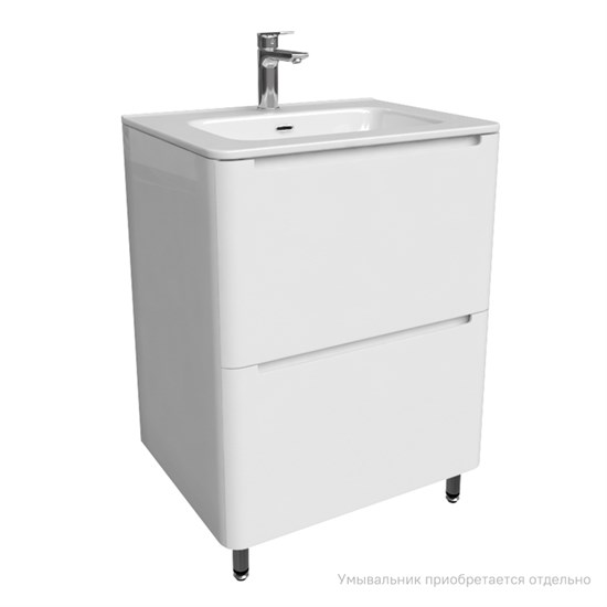 IDDIS Тумба напольная, белая, 60 см, Эдифис (Edifice), EDI60WFi95. Подходит ум. 0106000i28 EDI60WFi95