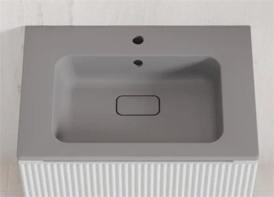 STYLE LINE Умывальник LINE 700*480 кварц, серый шелк СС-00002501