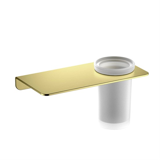 TIMO Полка со стаканом Saona золото матовое (13173/17) 13173/17