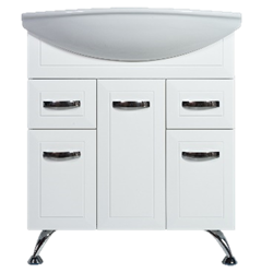 RUSH Тумба напольная 75 Белый глянец (д/раковины Style 75) (FIS18175W) FIS18175W