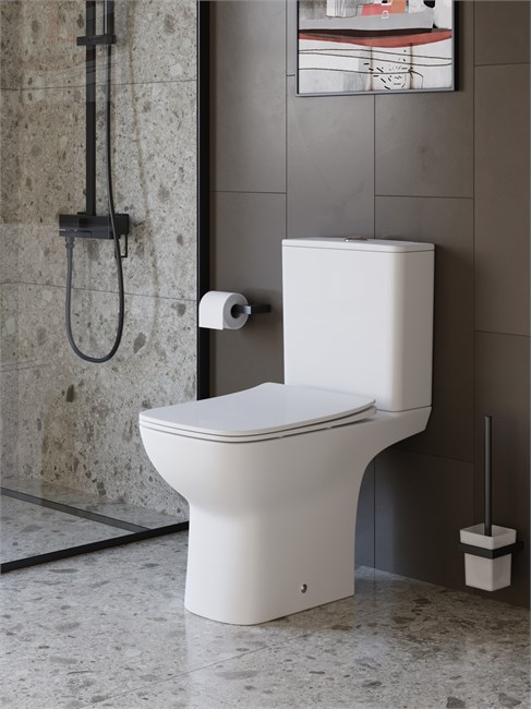 BELBAGNO Унитаз-компакт с сиденьем и смывом TORNADO ROMANO -TOR BB2803CP/T-TOR/SC BB2803CP/T-TOR/SC