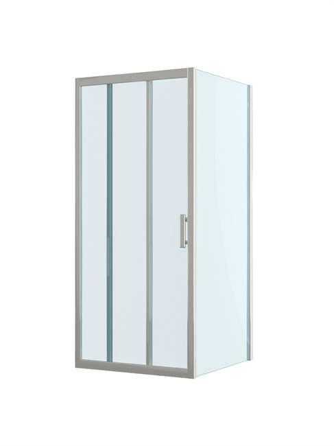 BELBAGNO Uno-195 Душевой уголок квадратный размер 80x80 см, двери раздвижные, профиль - хром / стекло - прозрачное UNO-195-AF-31-80-C-Cr