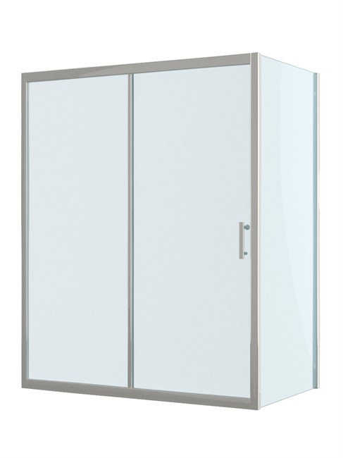 BELBAGNO Uno-195 Душевой уголок прямоугольный размер 160x70 см, двери раздвижные, профиль - хром / стекло - прозрачное UNO-195-AH-1-160/70-C-Cr