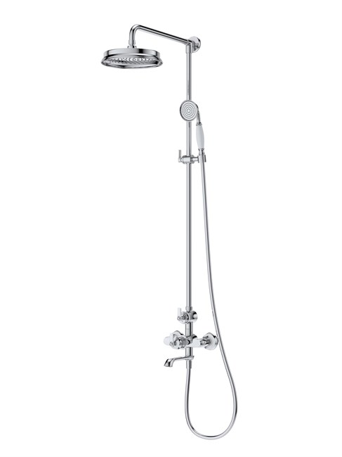 CEZARES LIBERTY-F-CVD-T-01 Душевая стойка с термостатическим смесителем и изливом, хром LIBERTY-F-CVD-Т-01
