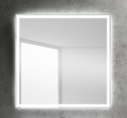 BELBAGNO Зеркало со встроенным светильником и кнопочным выключателем, 12W, 220-240V, 800x30x800 - фото 54072