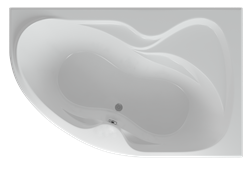 AQUATEK Вега Акриловая ванна на каркасе, слив-перелив в комплекте, с панелью. Правая ориентация - фото 68999