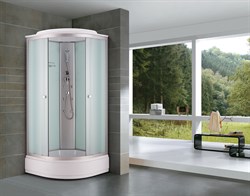 NIAGARA Classic Душевая кабина NG-3302-14G (1000х1000х2150) низкий поддон (26 см) ГИДРОМАССАЖ стекло МАТОВОЕ NG-3302-14G