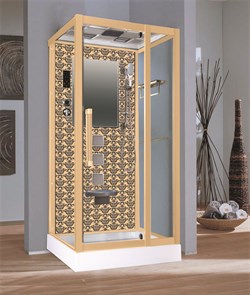 NIAGARA Luxe Душевая кабина NG-7714G (1000x900х2150) низкий поддон стенки ЗОЛОТО 7714G - фото 69711