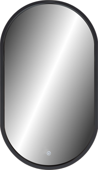 CONTINENT Зеркало "Prime Black LED" c подсветкой - фото 72166