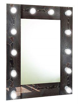 CONTINENT Зеркало гримерное лофт (12 ламп) 60х80 - фото 72216
