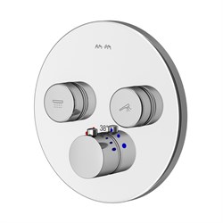 AM.PM Inspire V2.0, TouchReel смеситель для 2 потребителей с термостатом, монтируемый в стену, х - фото 79092