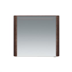 AM.PM Sensation, зеркало, зеркальный шкаф, левый, 80 см, с подсветкой, табачный дуб, текстур - фото 80199