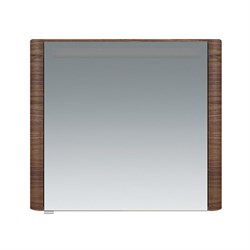 AM.PM Sensation, зеркало, зеркальный шкаф, правый, 80 см, с подсветкой, орех, текстурированна - фото 80204