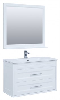 AQUANET Бостон М 100 Комплект мебели для ванной комнаты (лит. мрамор) - фото 82873