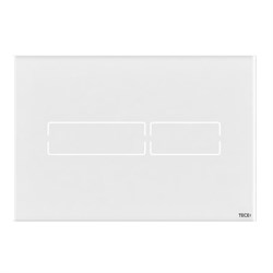 TECE Электронная панель смыва TECElux Mini, стекло, белое - фото 87572