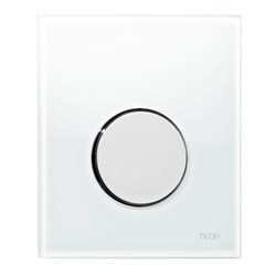 TECEloop Urinal,  стекло белое, клав. хром глянец. - фото 87604