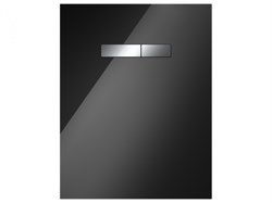 TECElux Верхняя панель с механическим блоком управления, стекло черное, клавиши хром глянцевый - фото 87769