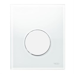 TECE Loop Панель смыва для писсуара стекло белое, клавиша белая - фото 87960
