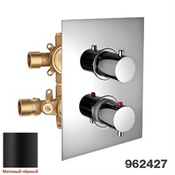 PALAZZANI Digit color, встроенный термостатический смеситель на 2 потребителя - фото 9789