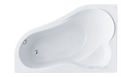 SANTEK Ibiza L 150х100 Ванна акриловая асимметричная, левая - фото 98033