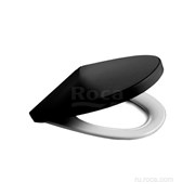 Крышка-сиденье для унитаза Roca Victoria Nord Soft Close Black Edition ZRU9302627 петли хром