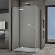 VECONI RV-064 Душевой уголок прямоугольный с распашными дверями, размер 100х80 см