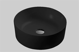 ESBANO Раковина накладная "RONDA" (matt black). Размер: 430x430x160