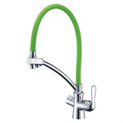 LEMARK Comfort Смеситель для кухонной мойки, с гибким изливом LM3070C-Green