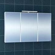 SANTA Зеркальный шкаф СаНта Стандарт 120 113020, цвет белый, с подсветкой
