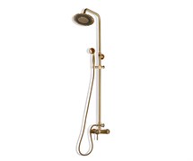 Bronze de Luxe Windsor Комплект для душевой (без излива) душ "Двойной цветок" (10118/1DF)