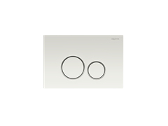 AQUATEK KDI-0000015 (005A) Панель смыва Белая ободок хром (клавиши круглые)