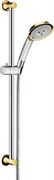 HANSGROHE Душевой гарнитур Hansgrohe Raindance Classic 100 AIR 3jet хром/золото 27843090