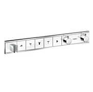 HANSGROHE Термостат Hansgrohe RainSelect для 5 потребителей 15358400, белый/хром