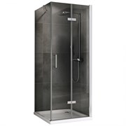 ABBER Душевой уголок  Zart AG08090P-S71, размер 90x70 см, двери складные, стекло 6 мм AG08090P-S71