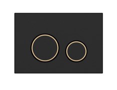 CERSANIT Кнопка TWINS для LINK PRO/VECTOR/LINK/HI-TEC пластик черный матовый с рамкой