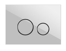 CERSANIT Кнопка TWINS для LINK PRO/VECTOR/LINK/HI-TEC стекло белый