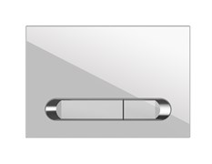 CERSANIT Кнопка ESTETICA для LINK PRO/VECTOR/LINK/HI-TEC пластик хром глянцевый