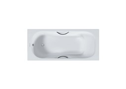 AQUATEK ГАММА ванна чугунная эмалированная 1700x750 в комплекте с 4-мя ножками и 2-мя ручками